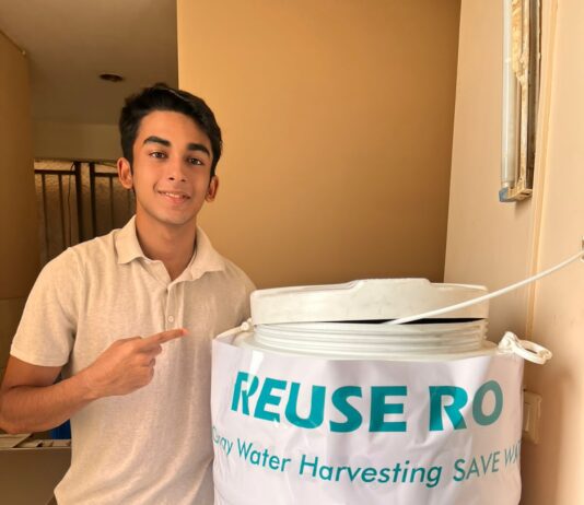 Aditya Kapur, a class XII student is spearheading a unique water conservation model in the aqua-doomed millennium city Aditya Kapur a class XII student is spearheading a unique water conservation model in the aqua-doomed millennium city