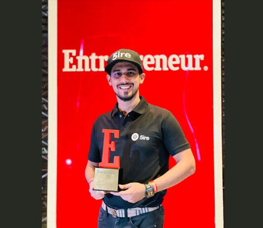 5ire.org awarded the Best Tech Start-up of the Year in the Blockchain domain, by Entrepreneur Awards 2022