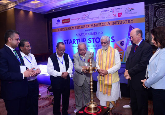 MoS Ashwini Kumar Choubey stresses on the value of ‘Vasudev Kutumbakam’ at BRICS CCI’s event Startup Stories