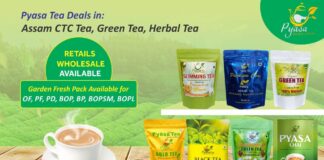 Pyasa Tea: Purest quality tea from Assam Tea Gardens, a heavenly taste Pyasa Tea Purest quality tea from Assam Tea Gardens, a heavenly taste.,,
