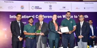 Green Worms wins the 3R Award for Excellence in Innovative solutions at the International Conference on Waste to Worth