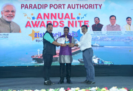 OSL Bags “Best Stevedores for the Year 2022-23” award from Paradip Port Authority