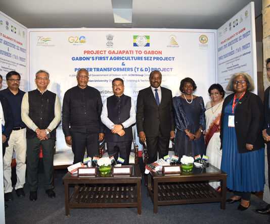 Gabon’s First Agri SEZ Project flag off event by AOM Group in partnership with Centurion University- A Resounding Success