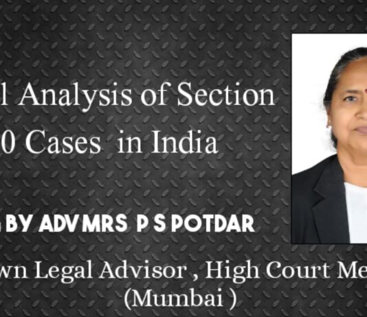 Legal Analysis of Section 420 Cases: Adv Praful S Potdar Legal Analysis of Section 420 Cases Adv Praful S Potdar