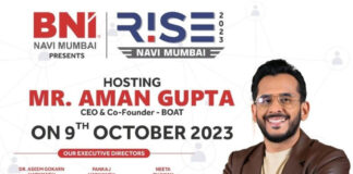 BNI NAVI MUMBAI – RISE to Host One of the Biggest Business Entrepreneurs Meetup