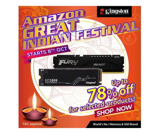 Kingston Technology Redefines Tech Dreams with Exclusive Offers in Amazon Great Indian Sale