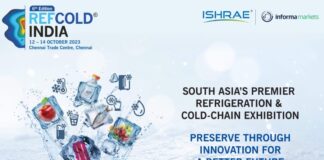 REFCOLD India 2023: Set to Showcase India’s Prowess in the Refrigeration and Cold Chain Industry Map REFCOLD India 2023, South Asia’s premier refrigeration & cold-chain exhibition and conference, ISHRAE, Informa Markets in India, Raja M Sriraam, Yogesh Thakkar, Yogesh Mudras,