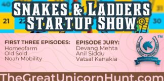 A new Startup Show full of Approachable Investors that talks about the Founder’s Fights and Wins new Startup Show, Snakes and Ladders Startup Show, The Great Unicorn Hunt, India’s leading Startup Discovery and Networking portal,
