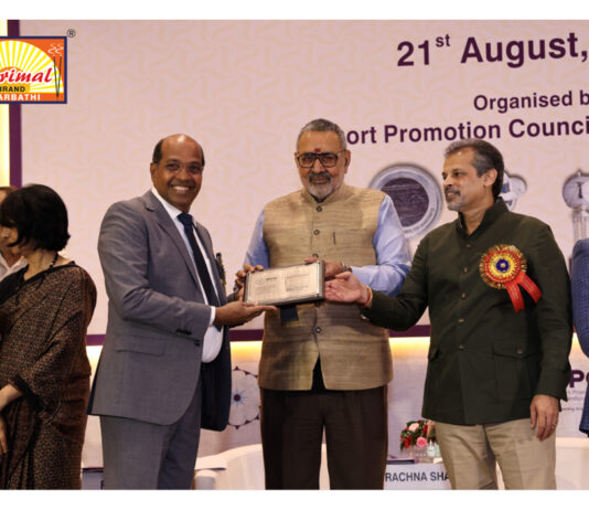 Parimal Mandir Wins its 5th National Export Award, Solidifies Global Leadership in Incense
