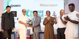 Anu Valsan Kalayil Receives Prestigious Award for Swarnakara Finance and Gold Loan Anu Valsan Kalayil, Swarnakara Finance and Gold Loan, Most Trusted Emerging Gold Loan Brand Award, Business Insight Inspire Kerala Awards 2025