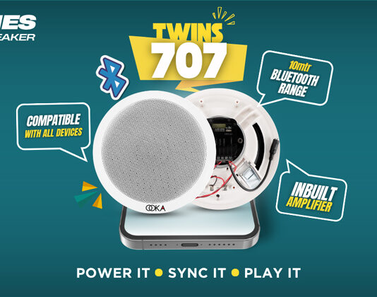 Say Hello to the Smartest Way to Sound — Ooka Audio Launches TWINS 707 Bluetooth Ceiling Speakers