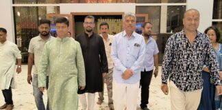 Ramalinga Reddy and Gopinath Reddy Inaugurate 10th Year Durga Puja Celebration by Sukriti Cultural Association at Sarjapura