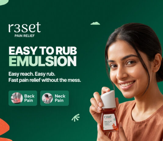 R3SET Easy to Rub Pain Relief Emulsion: The Smarter Roll-On for Joint pain, Muscle Pain, Back pain & Everyday Aches