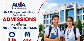 ANA Group of Institutions Bareilly Opens Admissions for INC Approved Nursing Programs — B.Sc Nursing and GNM Now Enrolling ANA Group of Institutions Bareilly, INC Approved Nursing Programs, B.Sc Nursing, GNM