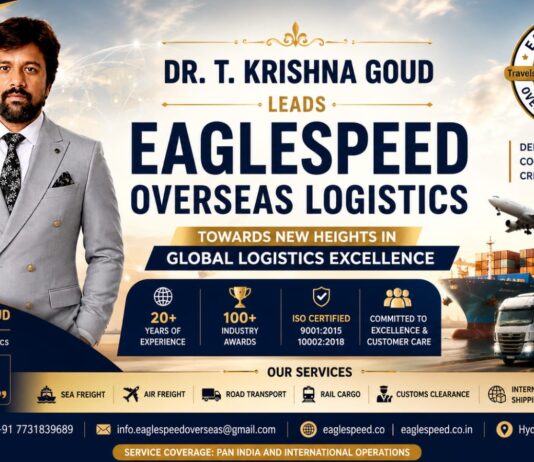 Dr. T. Krishna Goud Leads Eaglespeed Overseas Logistics Towards New Heights in Global Logistics Excellence