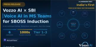 Vozzo AI Deploys Voice AI Agents Inside Microsoft Teams for SBI’s SBOSS Trainee Induction Programme, A First for Indian Public Sector Banking