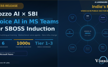 Vozzo AI Deploys Voice AI Agents Inside Microsoft Teams for SBI’s SBOSS Trainee Induction Programme, A First for Indian Public Sector Banking