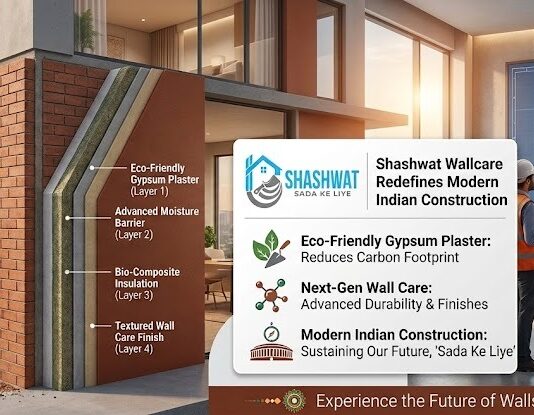 Shashwat Wallcare Redefines Modern Indian Construction with Eco-Friendly Gypsum Plaster and Next-Gen Wall Care Solutions