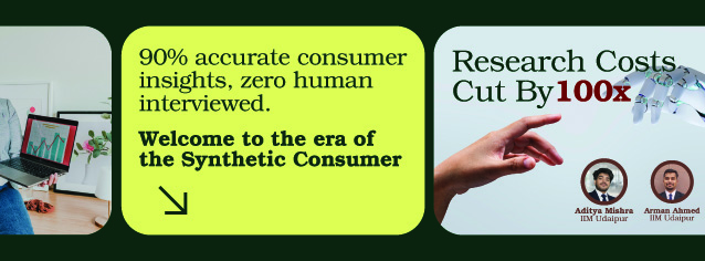The Rise of Synthetic Consumers: How AI Is Rewriting The Market Research Aditya Mishra, Arman Ahmed